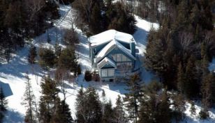 Vue aérienne en hiver